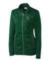 Dayton Dragons Clique Helsa Performance Womens Full Zip Knit Jacket Bottle Green Mannequin Thumbnail Image