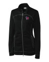 View image 1: Buffalo Bisons Clique Helsa Performance Knit Womens Full Zip Black Mannequin