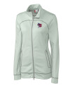 View image 2: Buffalo Bisons Clique Helsa Performance Knit Womens Full Zip Light Grey Mannequin