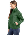 Notre Dame Fighting Irish Cutter & Buck Charter Eco Recycled Womens Full-Zip Jacket Hunter Green Side Thumbnail Image