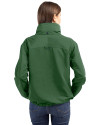 Notre Dame Fighting Irish Cutter & Buck Charter Eco Recycled Womens Full-Zip Jacket Hunter Green Back Thumbnail Image