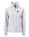 Texas Tech Red Raiders Alumni Cutter & Buck Charter Eco Recycled Womens Full-Zip Jacket Polished Medium Gray Mannequin Thumbnail Image