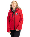 Indianapolis Indians Clique Equinox Insulated Womens Softshell Jacket Red Front Thumbnail Image