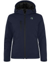 Gwinnett Stripers Clique Equinox Insulated Womens Softshell Jacket Dark Navy Mannequin Thumbnail Image