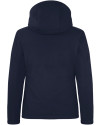 View image 4: Durham Bulls Clique Equinox Insulated Softshell Womens Full Zip Hooded Jacket Dark Navy Mannequin Back