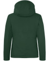 Fort Wayne TinCaps Clique Equinox Insulated Womens Softshell Jacket Bottle Green Mannequin Back Thumbnail Image