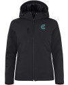 Charlotte Knights Clique Equinox Insulated Womens Softshell Jacket Black Mannequin Thumbnail Image