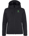 Dayton Dragons Clique Equinox Insulated Womens Softshell Jacket Black Mannequin Thumbnail Image