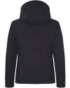 Dayton Dragons Clique Equinox Insulated Womens Softshell Jacket Black Mannequin Back Thumbnail Image
