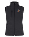 Durham Bulls Clique Equinox Insulated Womens Softshell Vest Black Mannequin Thumbnail Image