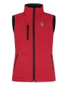 Greenville Drive Clique Equinox Insulated Womens Softshell Vest Red Mannequin Thumbnail Image