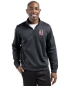 View image 1: Birmingham Barons Clique Lift Solution-dyed Performance Unisex Half Zip Sweatshirt Black Front