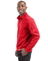 Fort Wayne TinCaps Clique Lift Eco Performance Half Zip Unisex Pullover Red Side Thumbnail Image