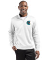 Charlotte Knights Clique Lift Eco Performance Half Zip Unisex Pullover White Front Thumbnail Image