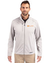 Tennessee Volunteers Alumni Cutter & Buck Evoke Softshell Recycled Full Zip Mens Jacket CONCRETE Front Thumbnail Image