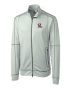 Frisco RoughRiders Clique Helsa Performance Mens Full Zip Knit Jacket Light Grey Mannequin Thumbnail Image