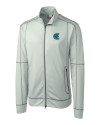 Charlotte Knights Clique Helsa Performance Mens Full Zip Knit Jacket Light Grey Mannequin Thumbnail Image