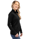 Fort Wayne TinCaps Clique Spin Eco Performance Half Zip Womens Pullover Black Side Thumbnail Image