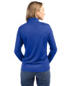 Iowa Cubs Clique Spin Eco Performance Half Zip Womens Pullover Tour Blue Back Thumbnail Image