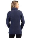 Durham Bulls Clique Summit Performance Fleece Full Zip Womens Jacket Navy Back Thumbnail Image