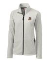 Durham Bulls Clique Summit Performance Fleece Full Zip Womens Jacket Silver Mannequin Thumbnail Image