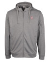 Birmingham Barons Clique Lift Eco Performance Full Zip Unisex Hoodie Sweatshirt Grey Melange Mannequin Thumbnail Image