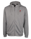 Fresno Grizzlies Clique Lift Eco Performance Full Zip Unisex Hoodie Sweatshirt Grey Melange Mannequin Thumbnail Image