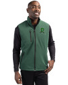 Dayton Dragons Clique Equinox Insulated Mens Softshell Vest Bottle Green Front Thumbnail Image