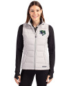 Gwinnett Stripers Cutter & Buck Evoke Hybrid Softshell Recycled Womens Full Zip Vest CONCRETE Front Thumbnail Image