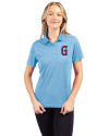Greenville Drive Clique Ice Pique Womens Tech Polo Light Blue Front Thumbnail Image