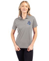 Hartford Yard Goats Clique Ice Pique Womens Tech Polo Silver Front Thumbnail Image