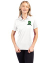 Dayton Dragons Clique Ice Pique Womens Tech Polo White Front Thumbnail Image