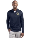 Frisco RoughRiders Clique Spin Eco Performance Half Zip Mens Pullover Dark Navy Front Thumbnail Image