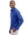 Frisco RoughRiders Clique Spin Eco Performance Half Zip Mens Pullover Tour Blue Side Thumbnail Image