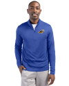Akron RubberDucks Clique Spin Eco Performance Half Zip Mens Pullover Tour Blue Front Thumbnail Image