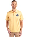 Hartford Yard Goats Cutter & Buck Prospect Eco Textured Stretch Recycled Mens Short Sleeve Polo Desert Front Thumbnail Image