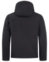 Akron RubberDucks Clique Equinox Insulated Mens Softshell Jacket Black Mannequin Back Thumbnail Image