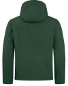 Dayton Dragons Clique Equinox Insulated Mens Softshell Jacket Bottle Green Mannequin Back Thumbnail Image