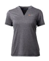 Tennessee Volunteers Alumni Cutter & Buck Forge Eco Heathered Stretch Womens Blade Top Charcoal Heather Mannequin Thumbnail Image