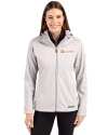 Tennessee Volunteers Alumni Cutter & Buck Evoke Softshell Recycled Full Zip Womens Jacket CONCRETE Front Thumbnail Image