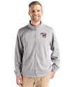 Iowa Cubs Clique Lift Eco Performance Full Zip Unisex Jacket Grey Melange Front Thumbnail Image