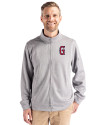 Greenville Drive Clique Lift Eco Performance Full Zip Unisex Jacket Grey Melange Front Thumbnail Image