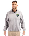 Gwinnett Stripers Cutter & Buck Charter Eco Knit Recycled Big & Tall Full-Zip Jacket Polished Medium Gray Front Thumbnail Image