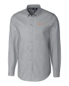 Tennessee Volunteers Alumni Cutter & Buck Stretch Oxford Mens Long Sleeve Dress Shirt Charcoal Mannequin Thumbnail Image