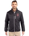 Greenville Drive Cutter & Buck Rainier PrimaLoft®  Mens Big and Tall Eco Insulated Puffer Jacket Black Front Thumbnail Image