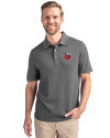 Fort Wayne TinCaps Cutter & Buck Advantage Eco Tri-Blend Pique Mens Big and Tall Polo Elemental Grey Front Thumbnail Image