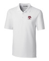 Texas A&M Aggies Alumni Cutter & Buck Forge Stretch Mens Big and Tall Polo White Mannequin Thumbnail Image
