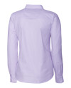 Baltimore Ravens Cutter & Buck Stretch Oxford Stripe Womens Long Sleeve Dress Shirt Opal Mannequin Back Thumbnail Image