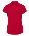Oklahoma Sooners Alumni (Lights and CDR) Cutter & Buck Forge Stretch Womens Short Sleeve Polo Cardinal Red Mannequin Back Thumbnail Image