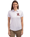 Frisco RoughRiders Cutter & Buck Prospect Eco Textured Stretch Recycled Womens Short Sleeve Polo White Front Thumbnail Image
